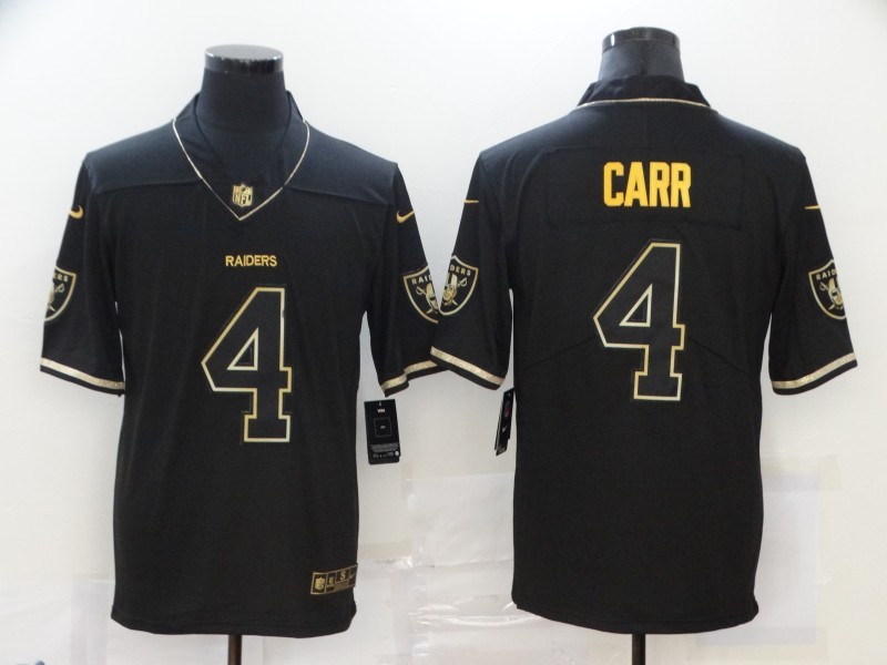 Men's Las Vegas Raiders #4 Derek Carr Black Jersey